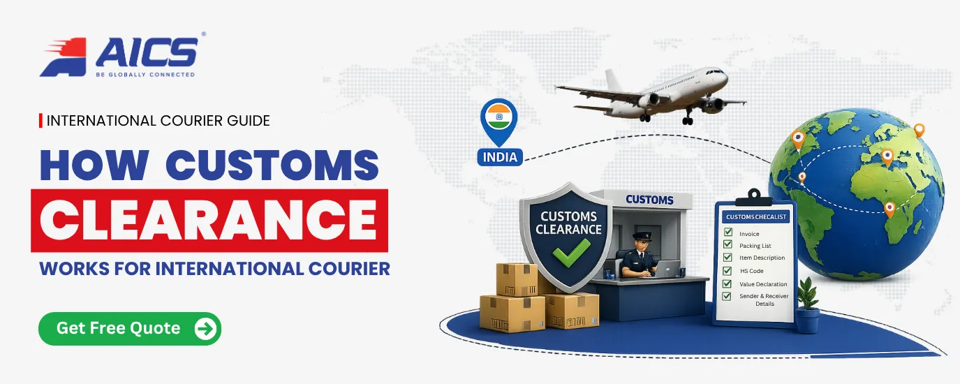 customs clearance for international courier from India