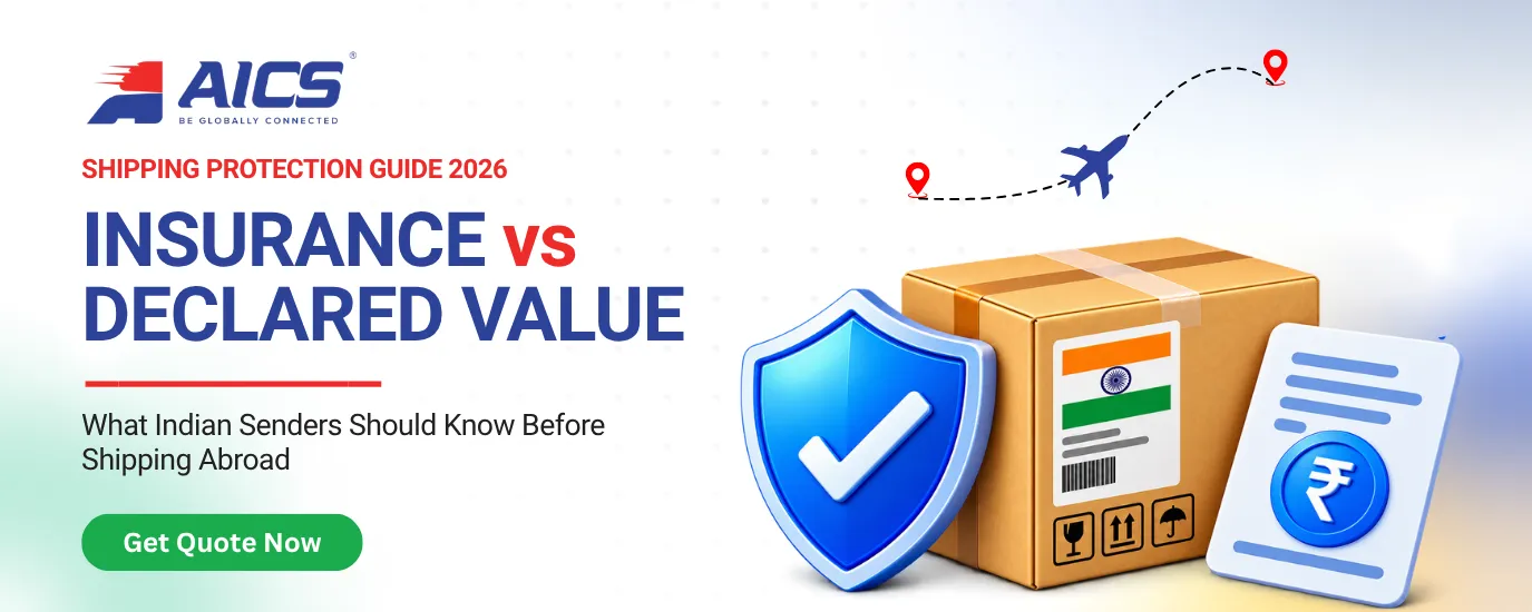 Courier insurance vs declared value for international shipping